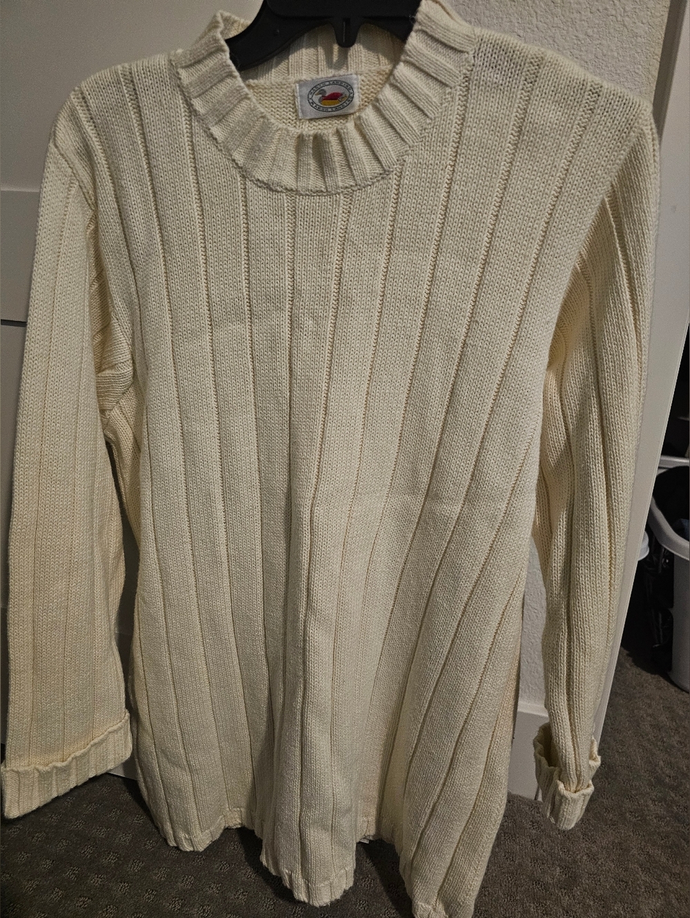 Marsh Landing Women's Sweater, Off White, Size M?